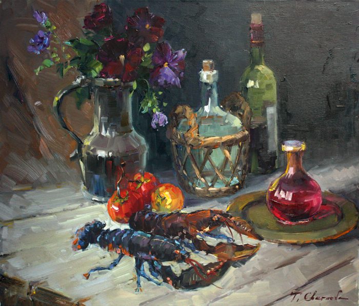 Still life with lobsters  