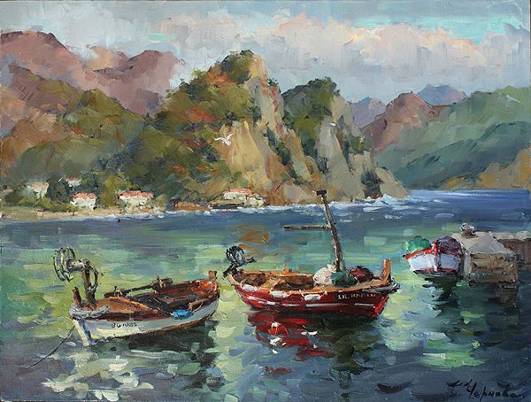 Fishing boats on Adriatic Sea  