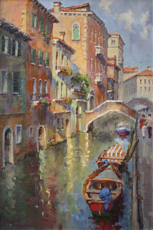 Boats on the Venice Canal 
